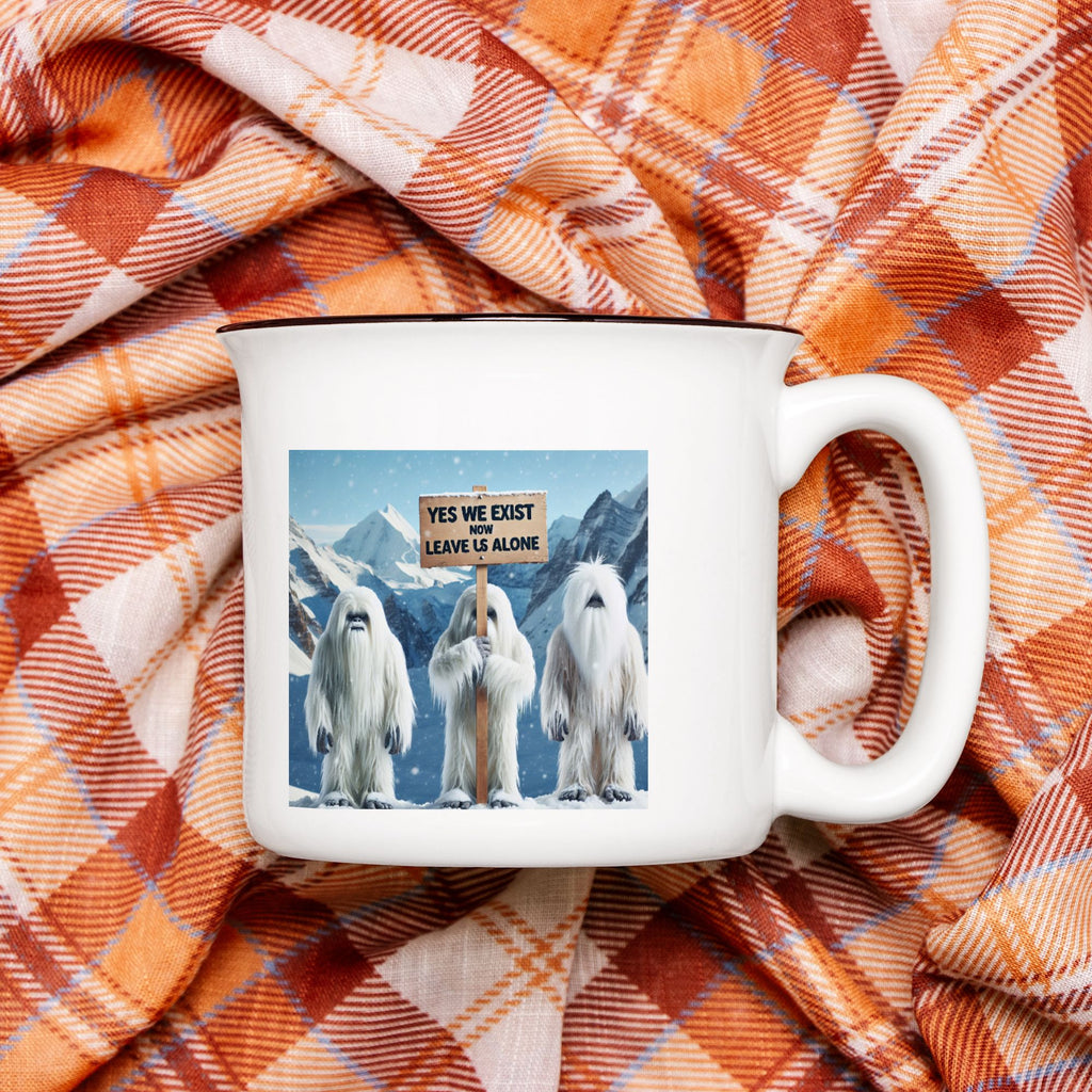 Yeties Leave Us alone Camping Mug