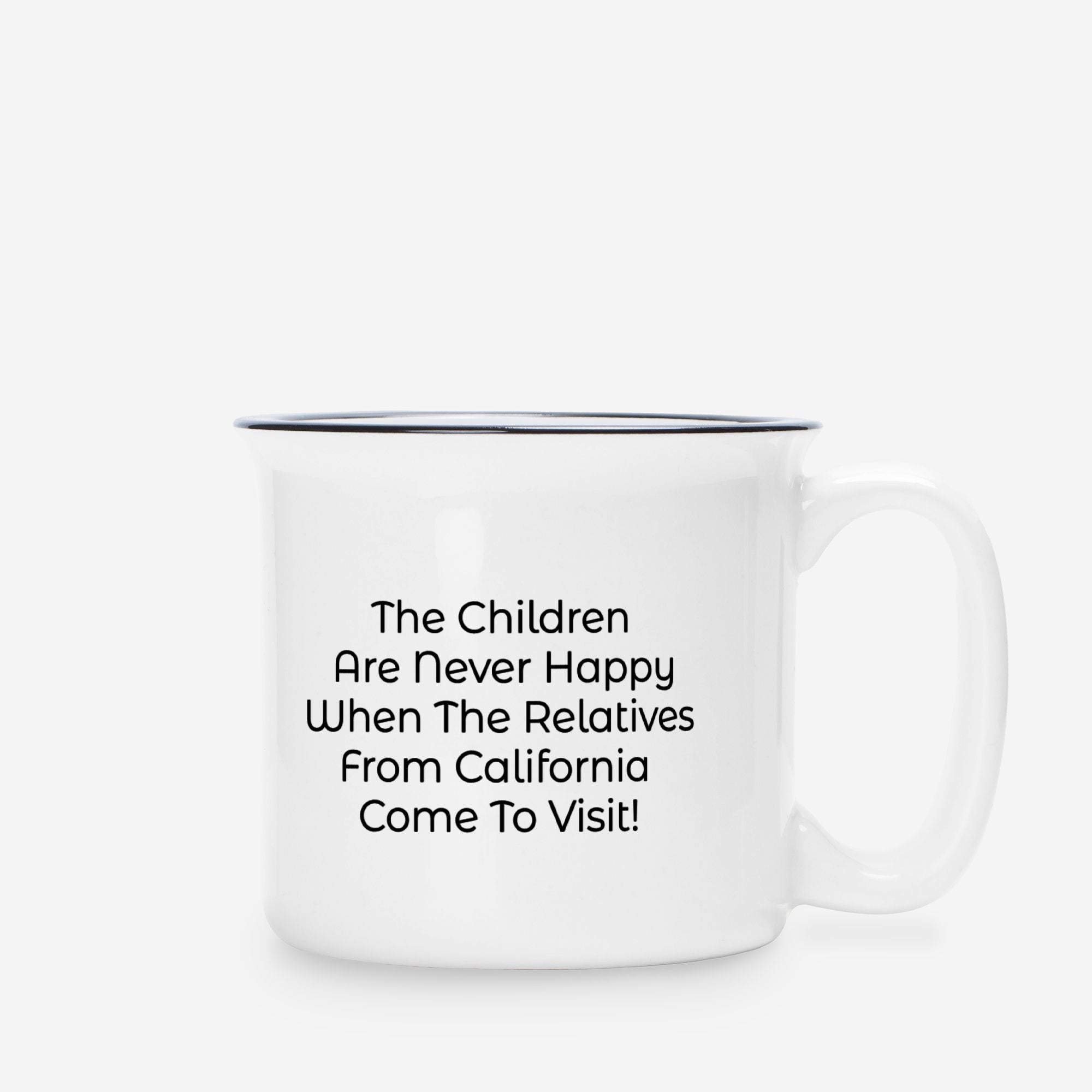 Squatch California Family Ceramic Camp Mug White 13oz