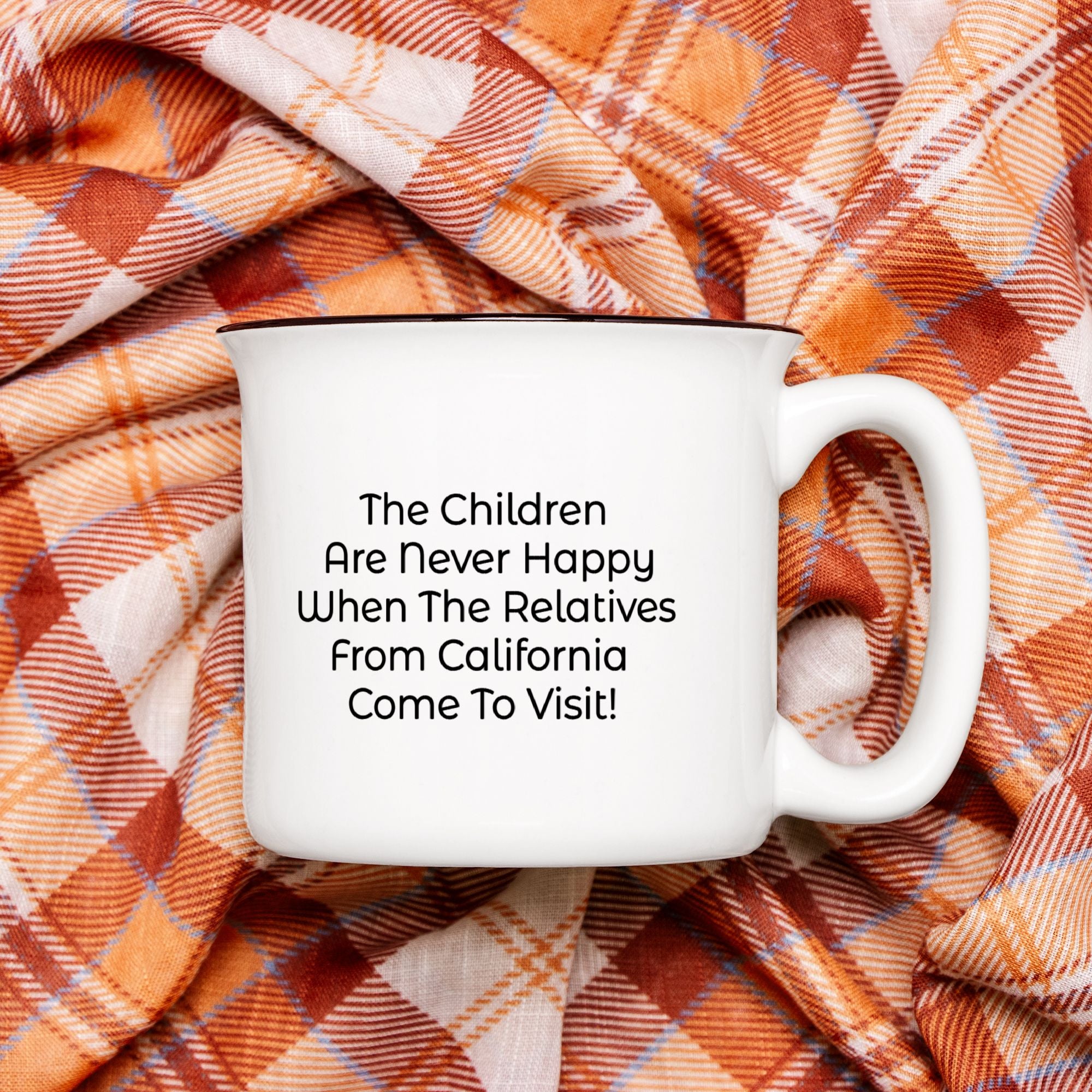 Squatch California Family Ceramic Camp Mug White 13oz